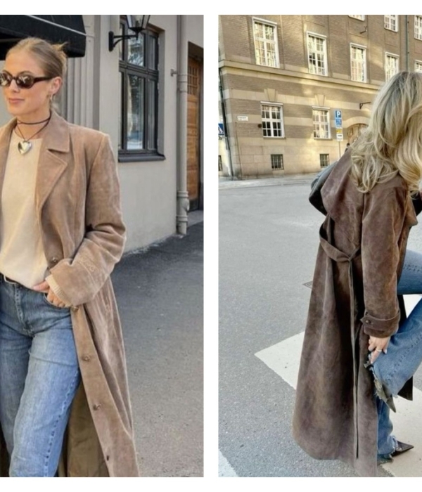 6 idées de looks avec un trench en daim