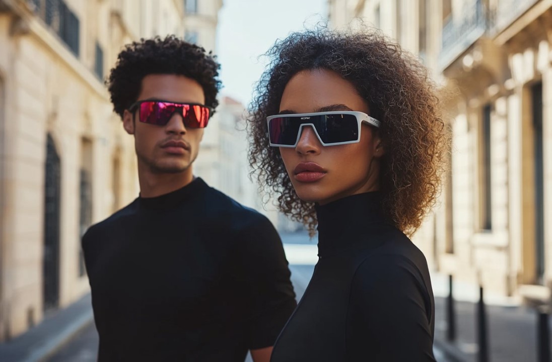 lunettes de soleil sport futuristes