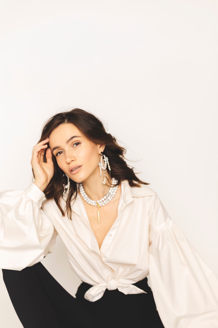chemise blanche nouée crop top 