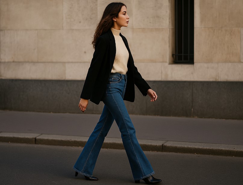 pantalon flare 70s 2