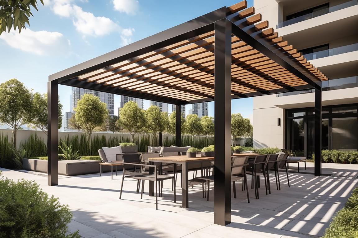La pergola alu la touche chic qui redéfinit l’art de vivre dehors