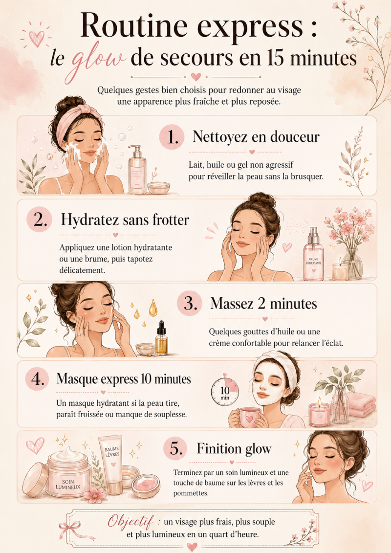 Routine express le glow de secours en 15 minutes