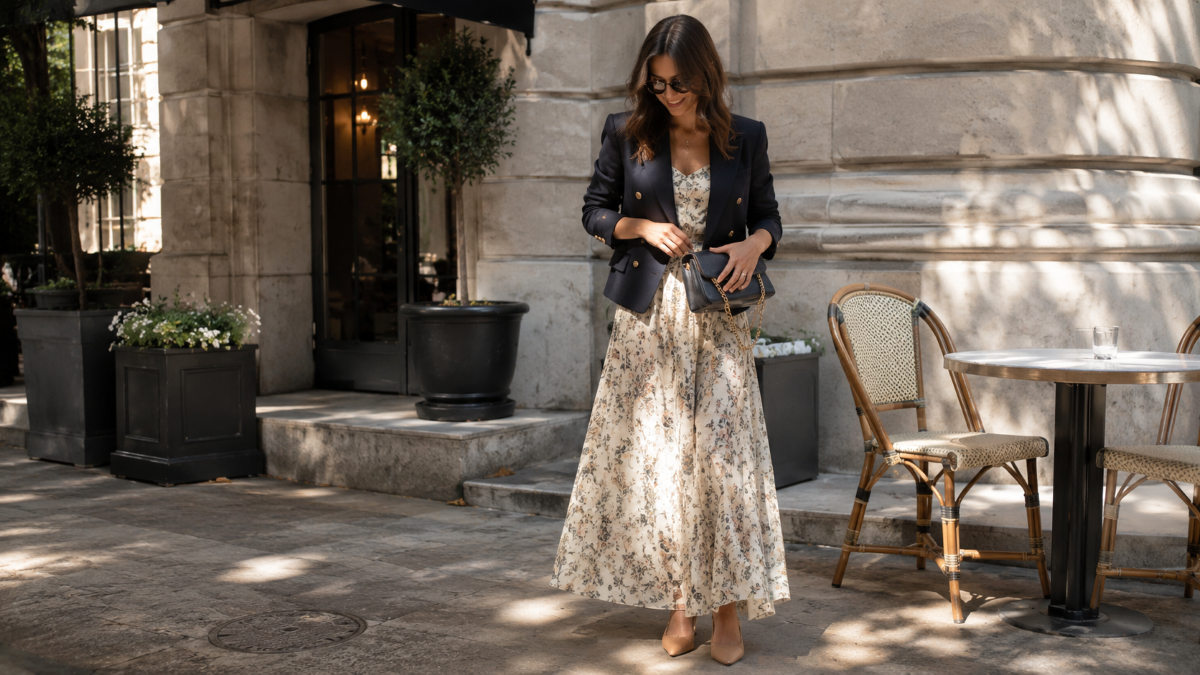 Comment porter une robe longue sans tasser la silhouette